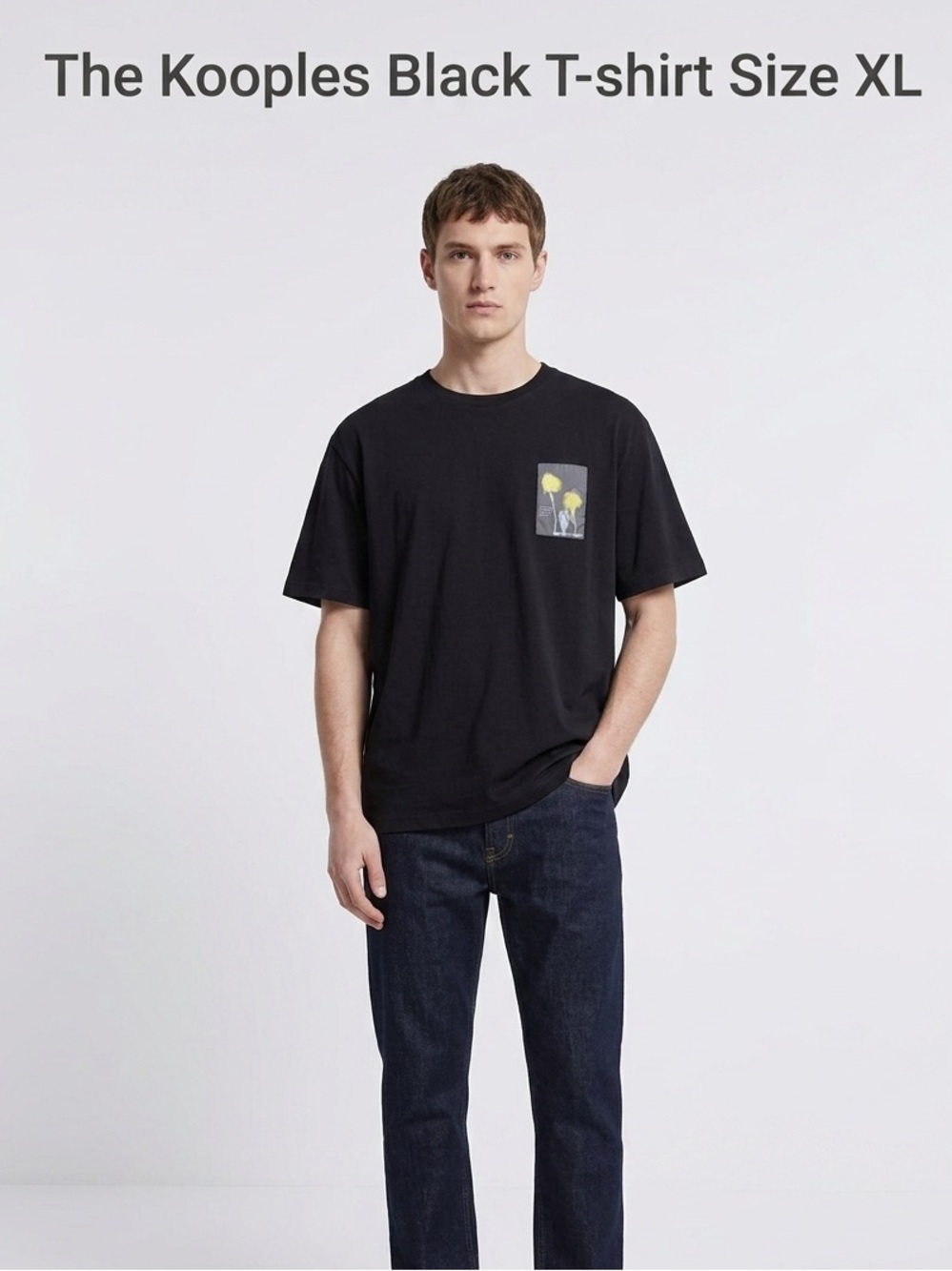 The Kooples Black Men Crew Neck XL T-Shirt